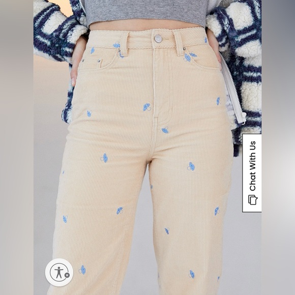 Pacsun 90s Boyfriend Corduroy Mushroom Jeans - Picture 9 of 9